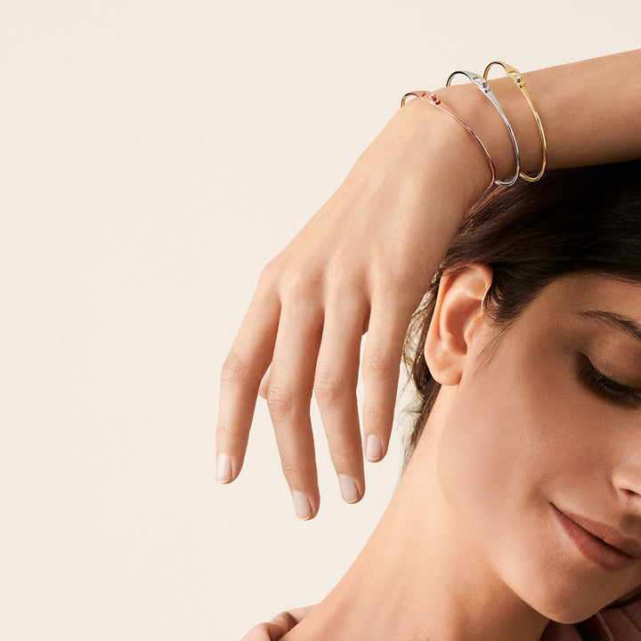 Bracelet dinh van Jonc Serrure en or jaune 18k avec diamant 334106