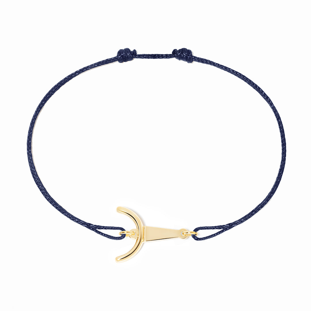 Bracelet cordon dinh van Les Signes Taureau en or jaune 18k 389021