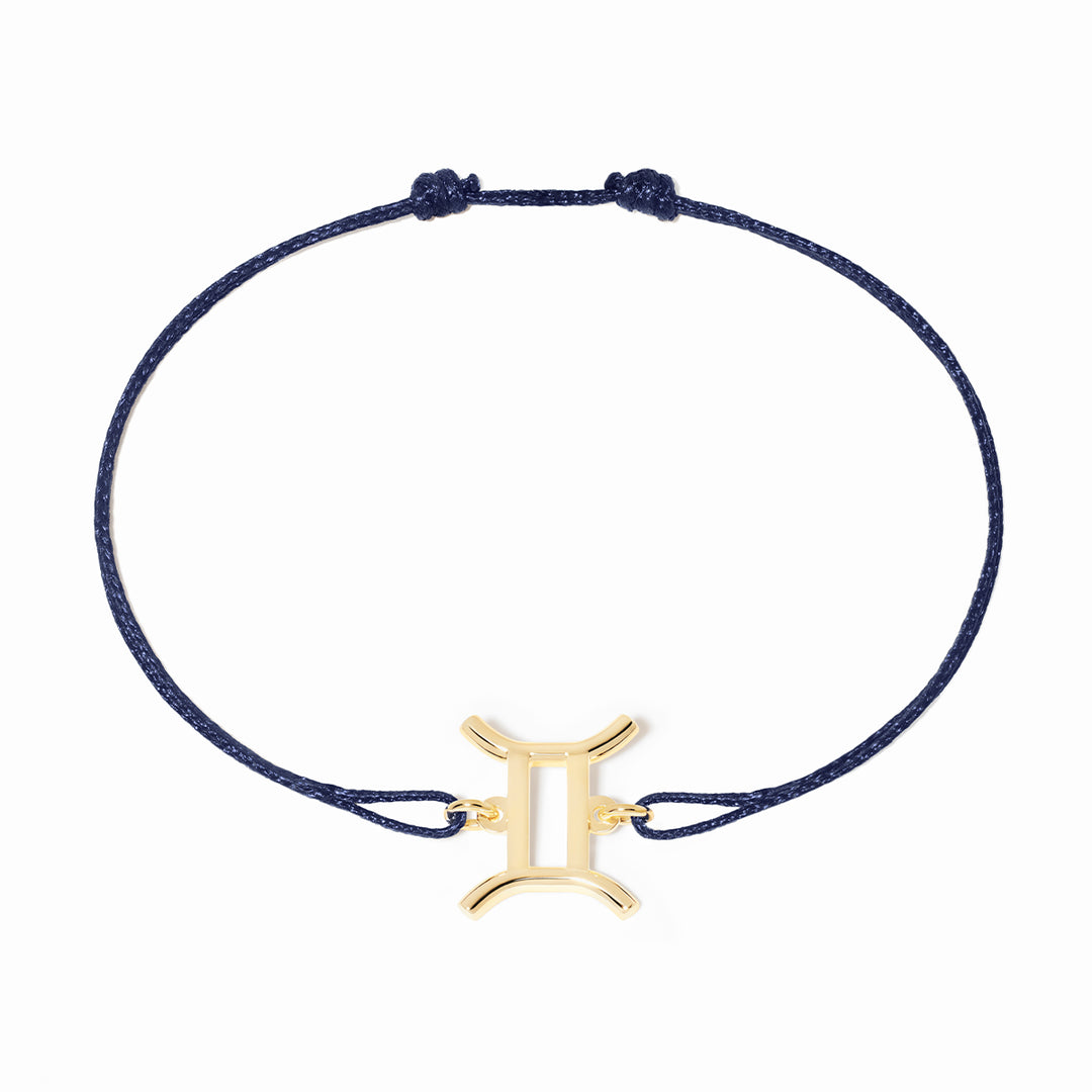 Bracelet cordon dinh van Les Signes Gémeaux en or jaune 18k 389031