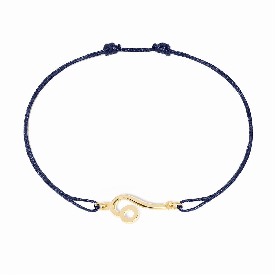 Bracelet cordon dinh van Les Signes Lion en or jaune 18k 389051