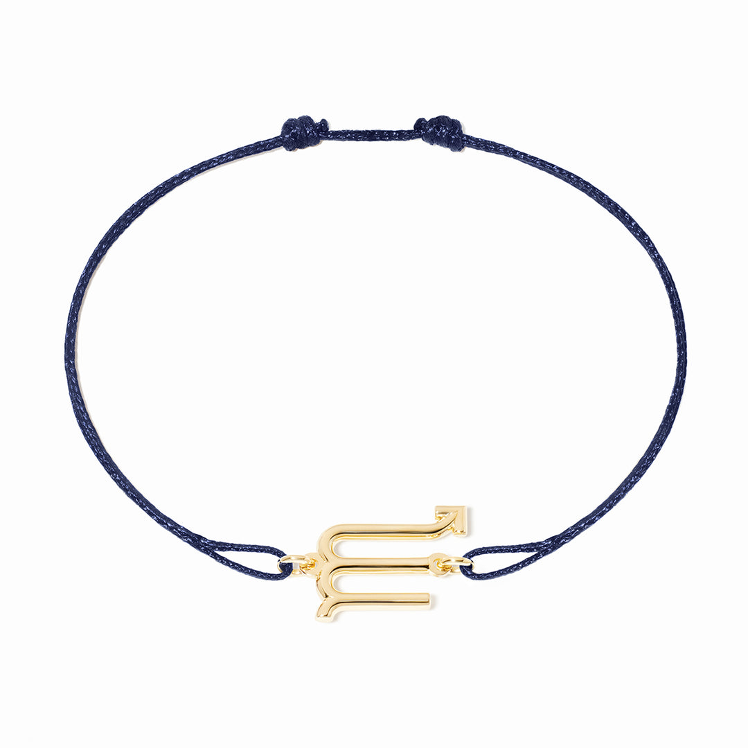 Bracelet cordon dinh van Les Signes Scorpion en or jaune 18k 389081