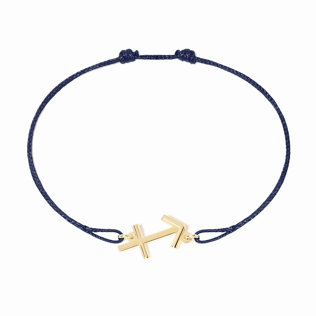 Bracelet cordon dinh van Les Signes Sagittaire en or jaune 18k 389091