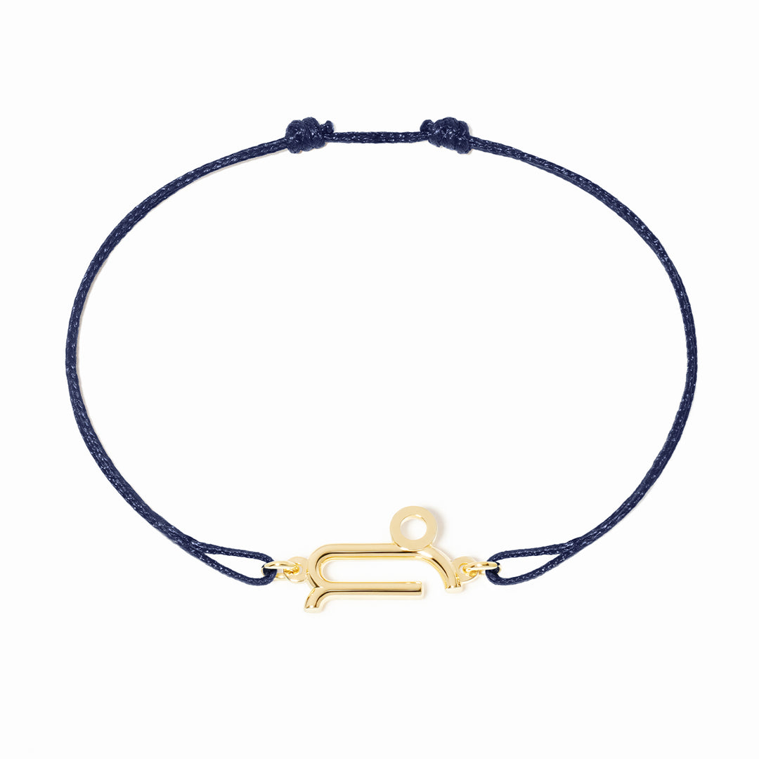 Bracelet cordon dinh van Les Signes Capricorne en or jaune 18k 389101