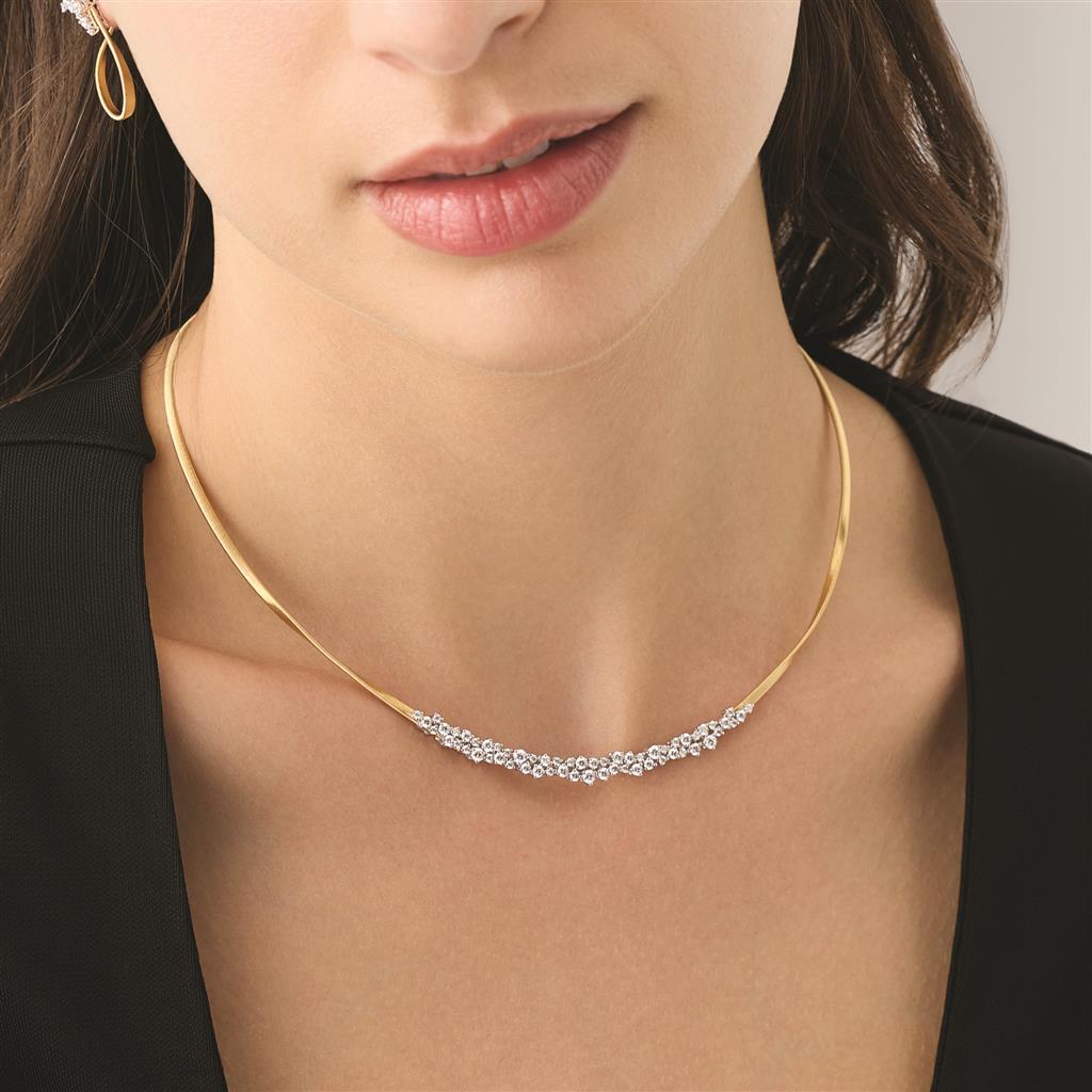 Marco Bicego Marrakech Necklace in 18K Yellow Gold with Diamonds CG851_B1_YW_M5