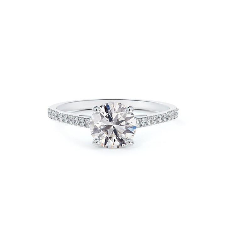 Forevermark diamond ring, solitaire style in platinum