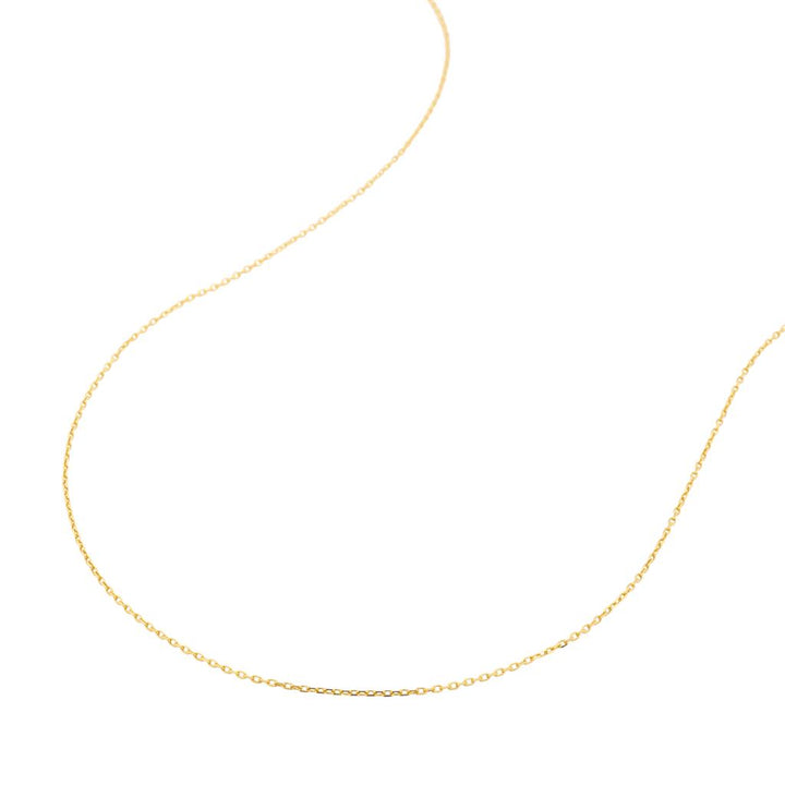 Chaîne en or jaune 18K style Cable 0,5 mm