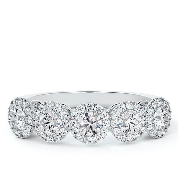 Bague anniversaire diamants