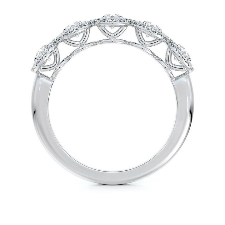 Bague anniversaire diamants