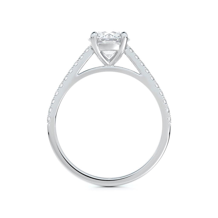 Bague à diamants Forevermark, style solitaire en platine