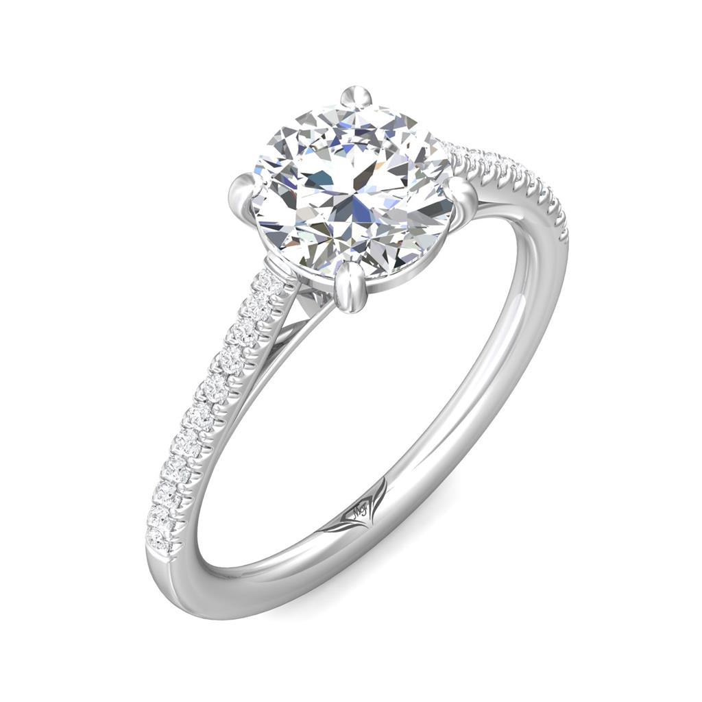 Bague de fiançailles à diamant Solitaire