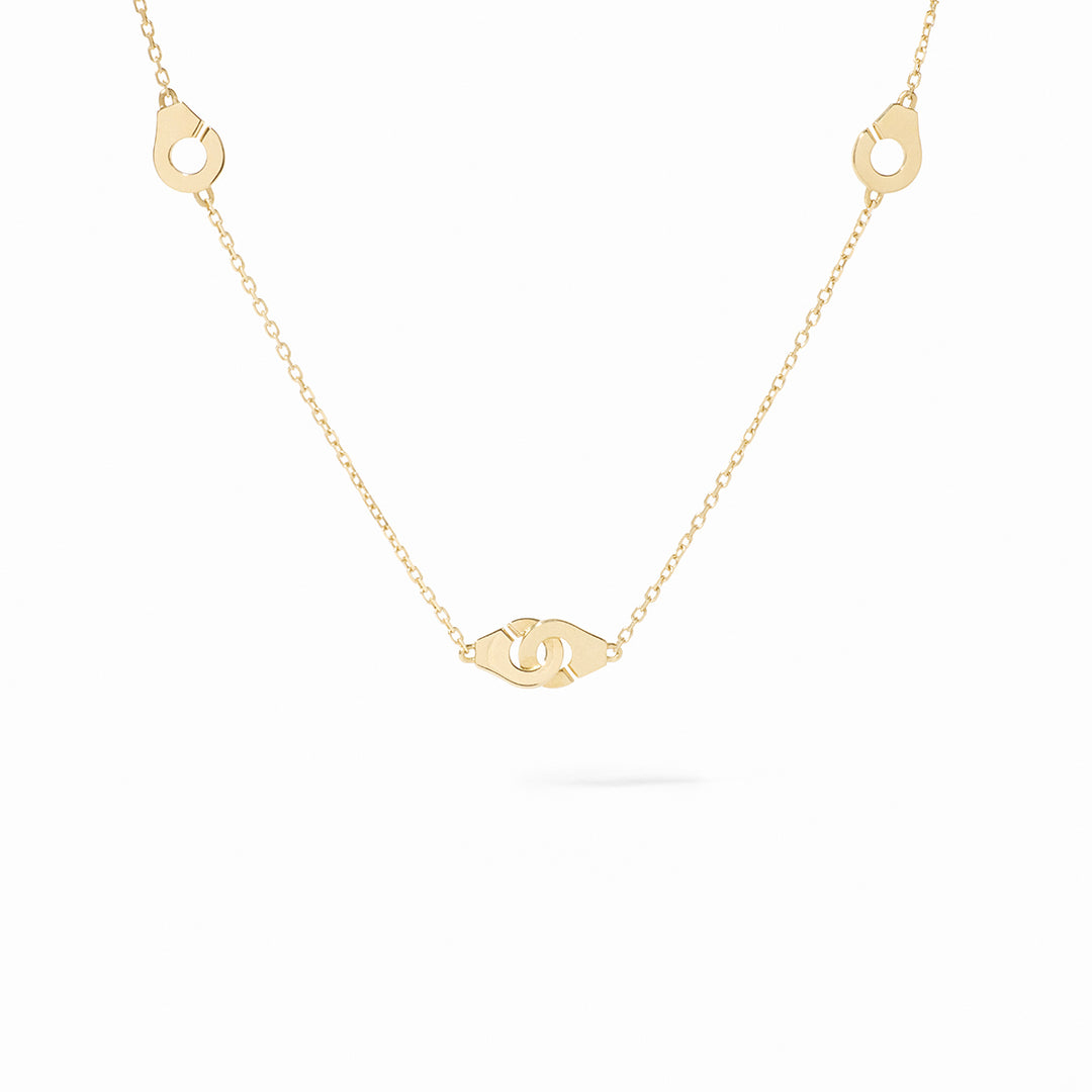 Collier dinh van Menottes multi-motifs