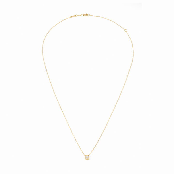 Collier dinh van Le Cube Diamant en or jaune 18k et diamants 608111