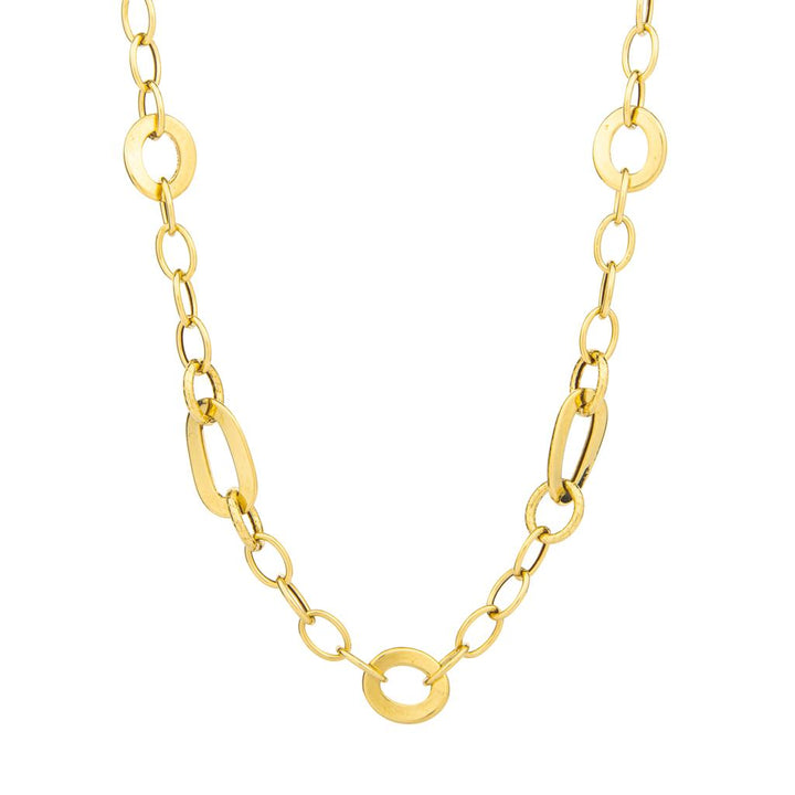 Chaine en or jaune 18K style Fantaisie