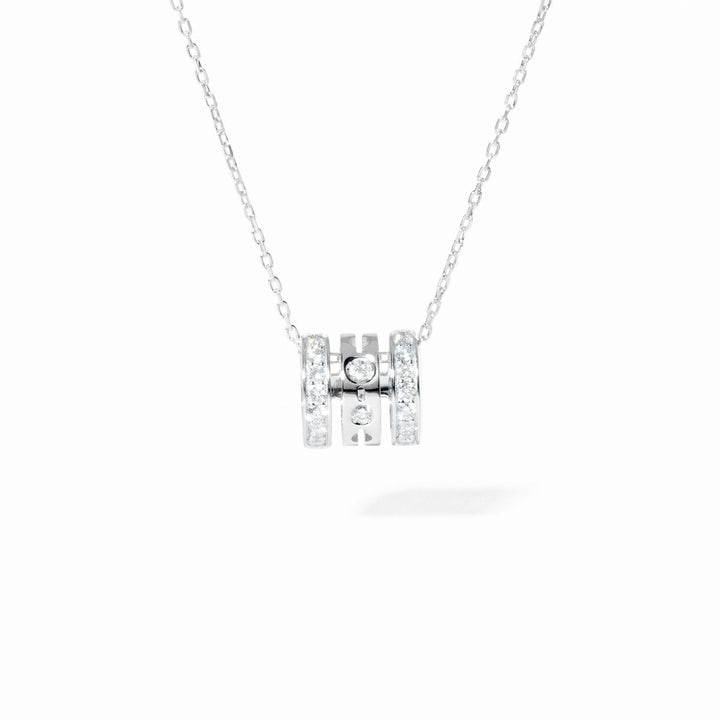 Collier dinh van Pulse pavé 3 rangs