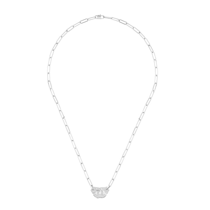 Collier dinh van Menottes en or blanc 18k 654222