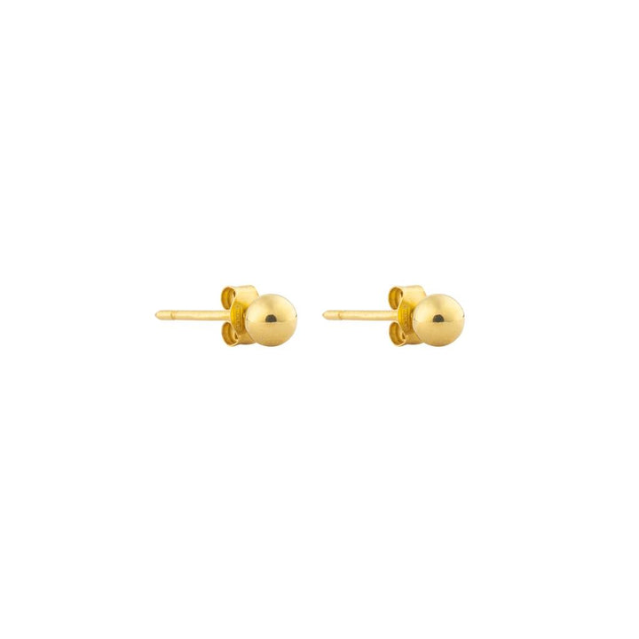 Boucles d'oreilles en or jaune 18K style clou 4mm