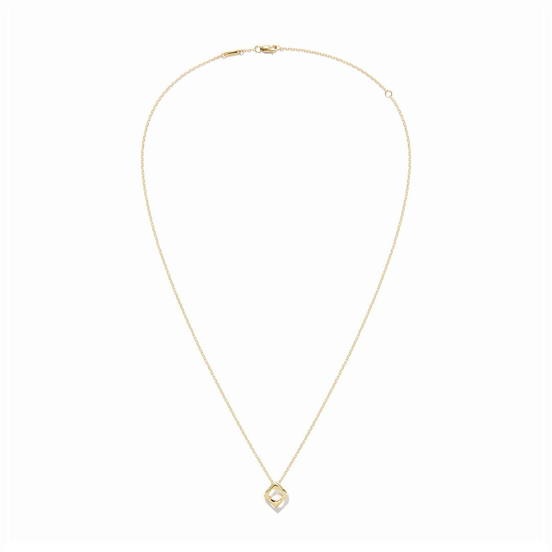 dinh van Le Pavé Small Model Necklace in 18k Yellow Gold 668101