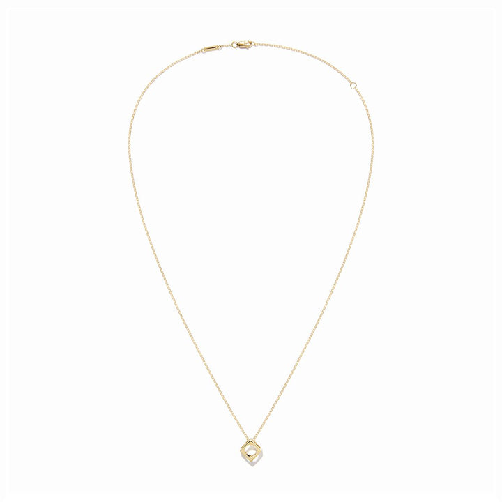dinh van Le Pavé Small Model Necklace in 18k Yellow Gold 668101