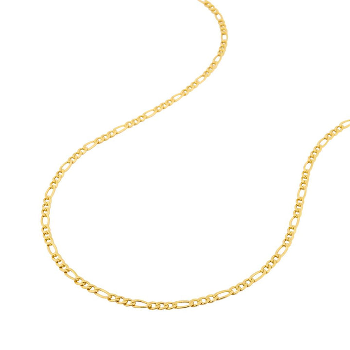 Chaîne en or jaune 18K style Figaro 3mm