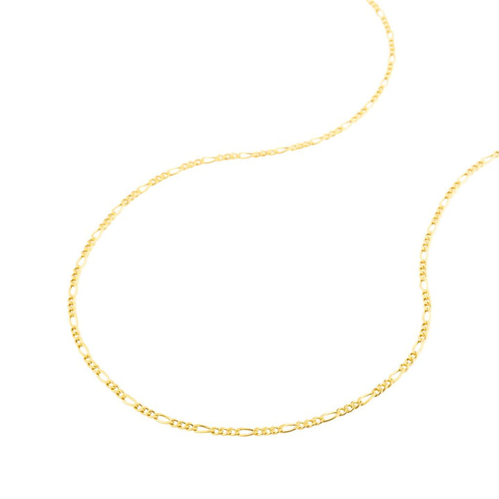 Chaîne en or jaune 18K style Figaro 1.8mm