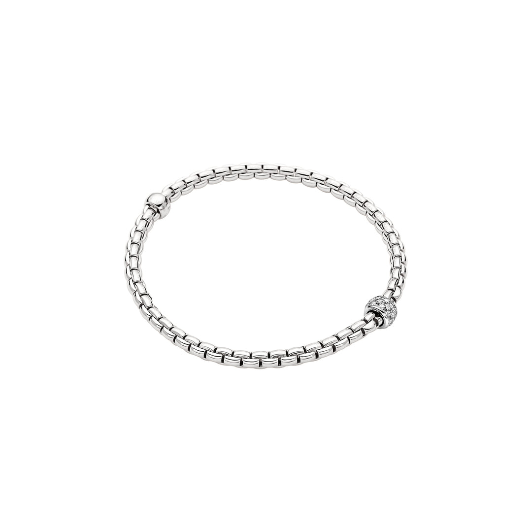 Fope Eka bracelet in 18k white gold and diamonds 73301BX_PB_B_XBX_00S