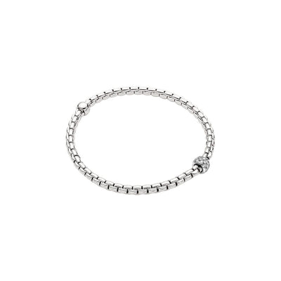 Bracelet FOPE Eka Flex’it en or blanc 18K taille M avec diamants 73301BX_PB_B_XBX_00M