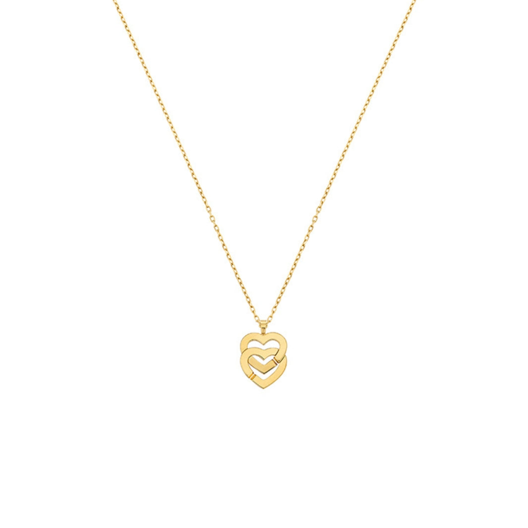 dinh van Double Hearts Necklace small model