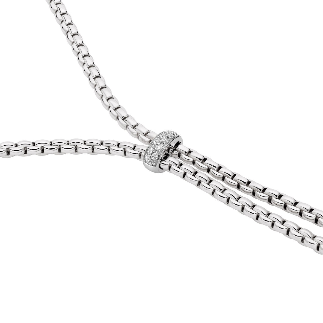 Collier FOPE Eka en or blanc 18K avec diamants 75501CX_BB_B_XBX_043