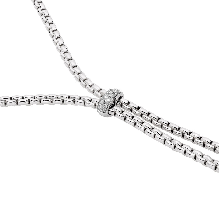Collier FOPE Eka en or blanc 18K avec diamants 75501CX_BB_B_XBX_043