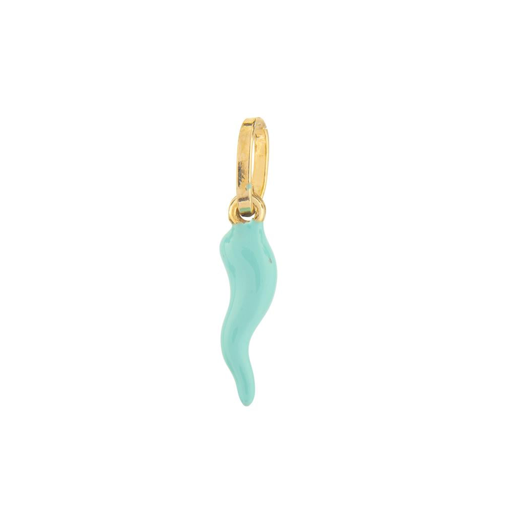 Small turquoise 18k gold Piment pendant