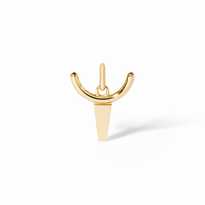 Pendentif dinh van Les Signes Taureau petit modèle en or jaune 18k 789021