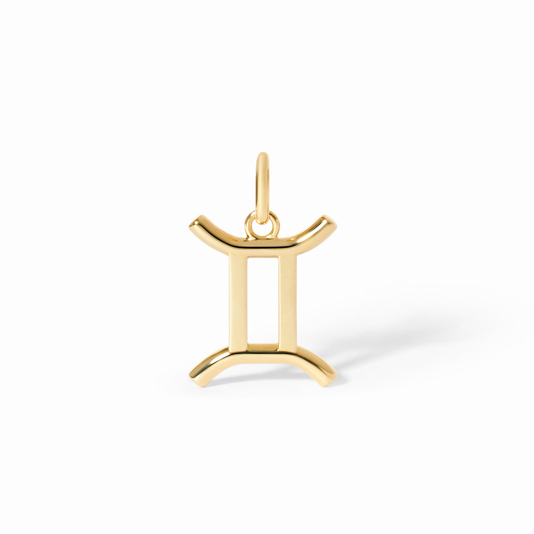 Pendentif dinh van Les Signes Gémeaux petit modèle en or jaune 18k 789031