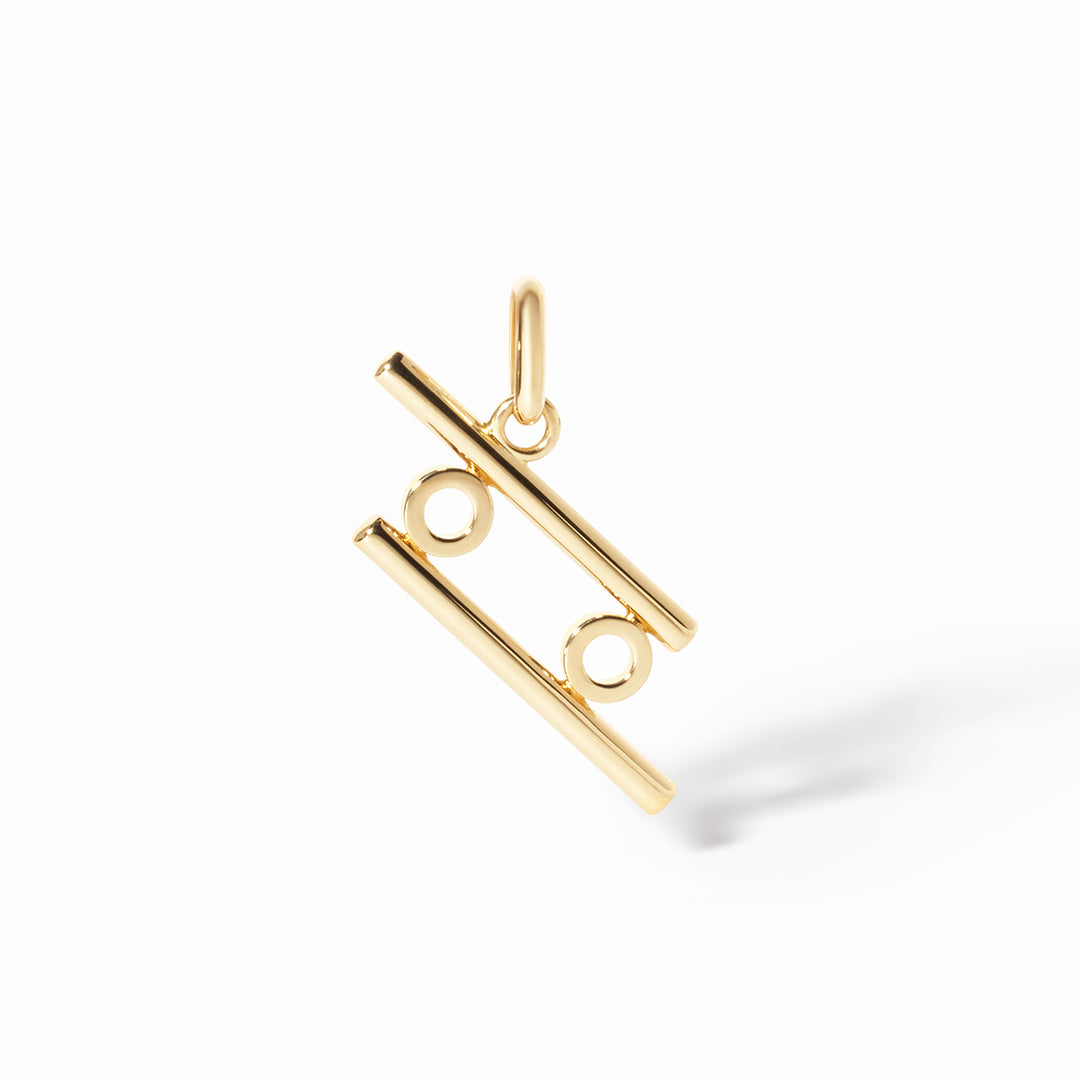 Pendentif dinh van Les Signes Cancer petit modèle en or jaune 18k 789041