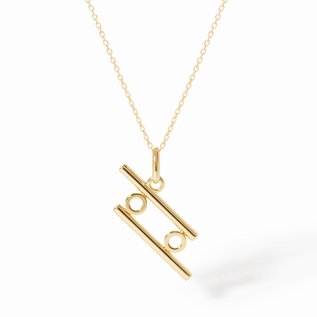 Pendentif dinh van Les Signes Cancer petit modèle en or jaune 18k 789041