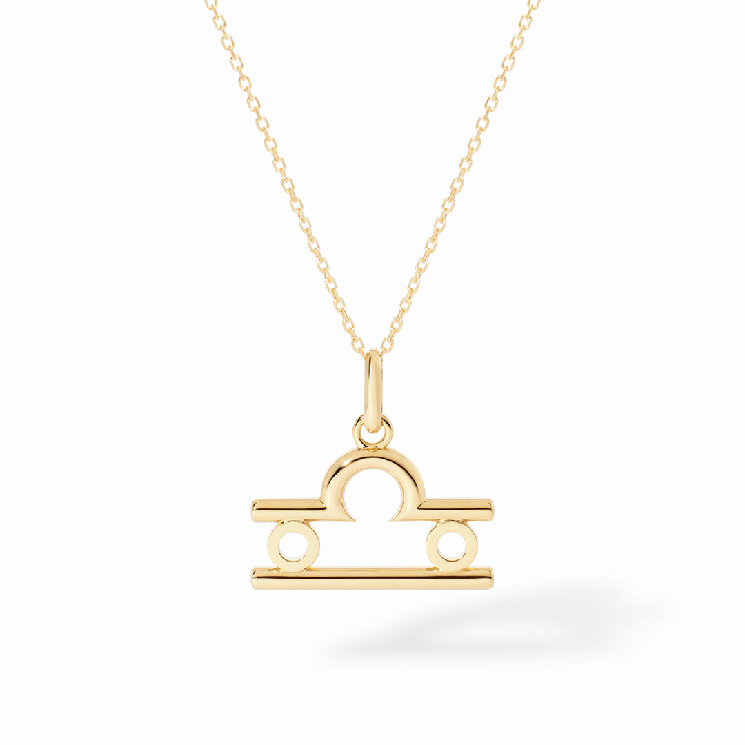 Pendentif dinh van Les Signes Balance petit modèle en or jaune 18k 789071