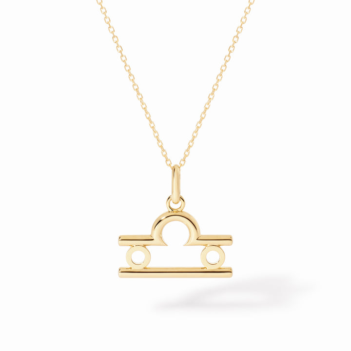 Pendentif dinh van Les Signes Balance petit modèle en or jaune 18k 789071
