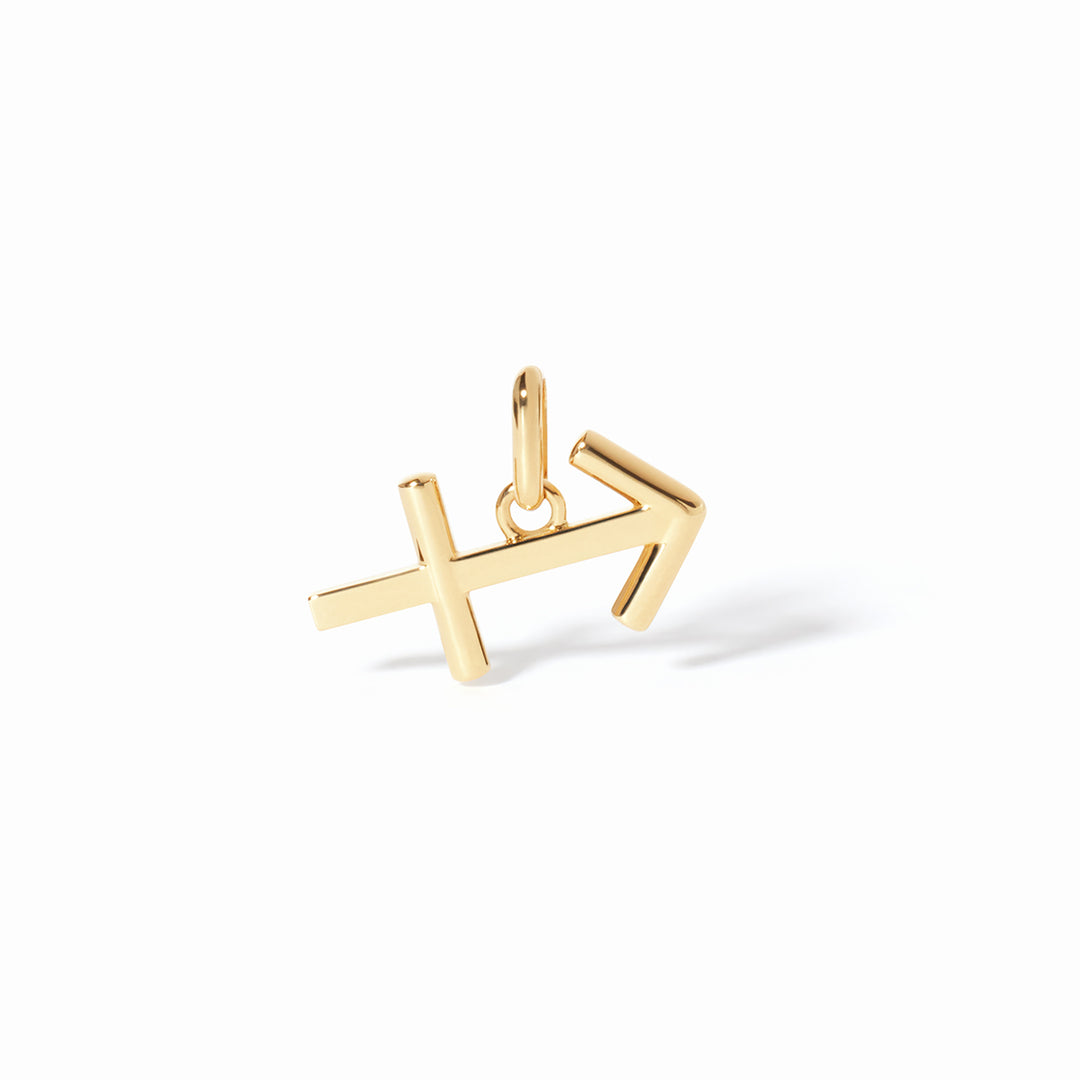 Pendentif dinh van Les Signes Sagittaire petit modèle en or jaune 18k 789091