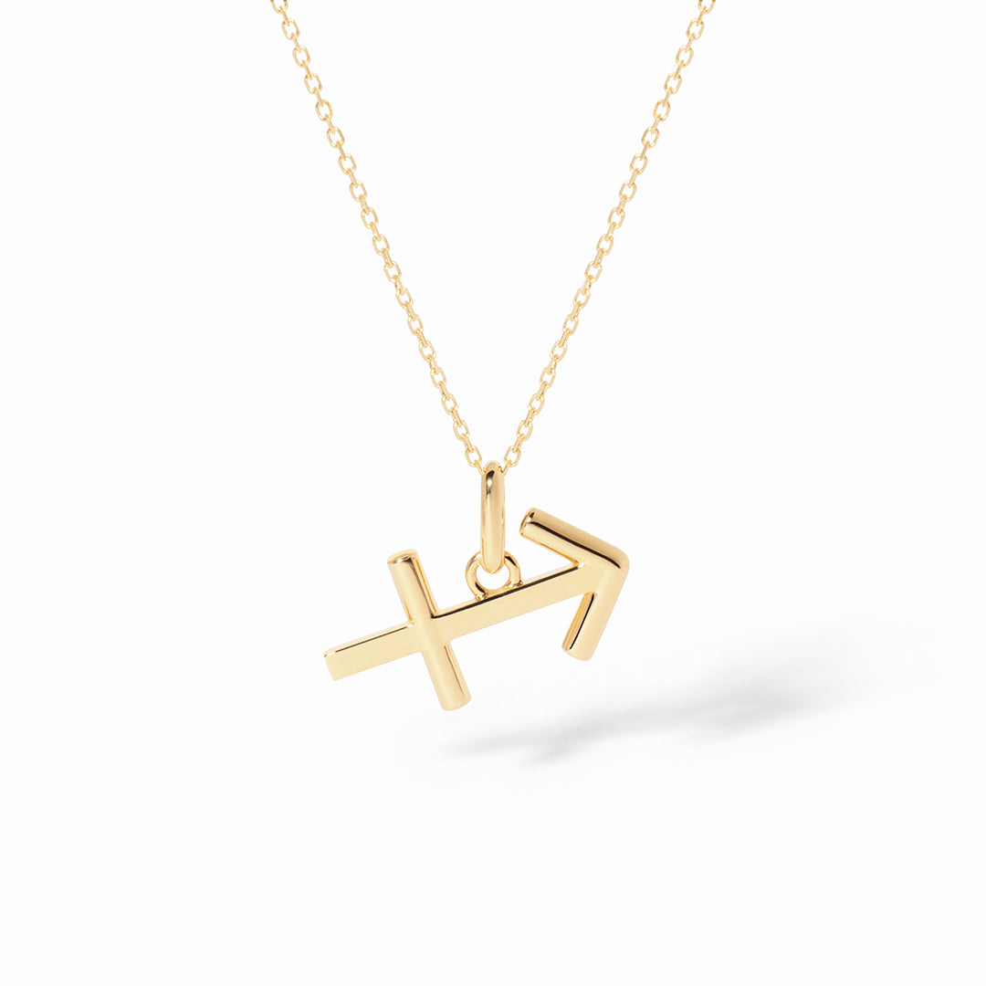 Pendentif dinh van Les Signes Sagittaire petit modèle en or jaune 18k 789091