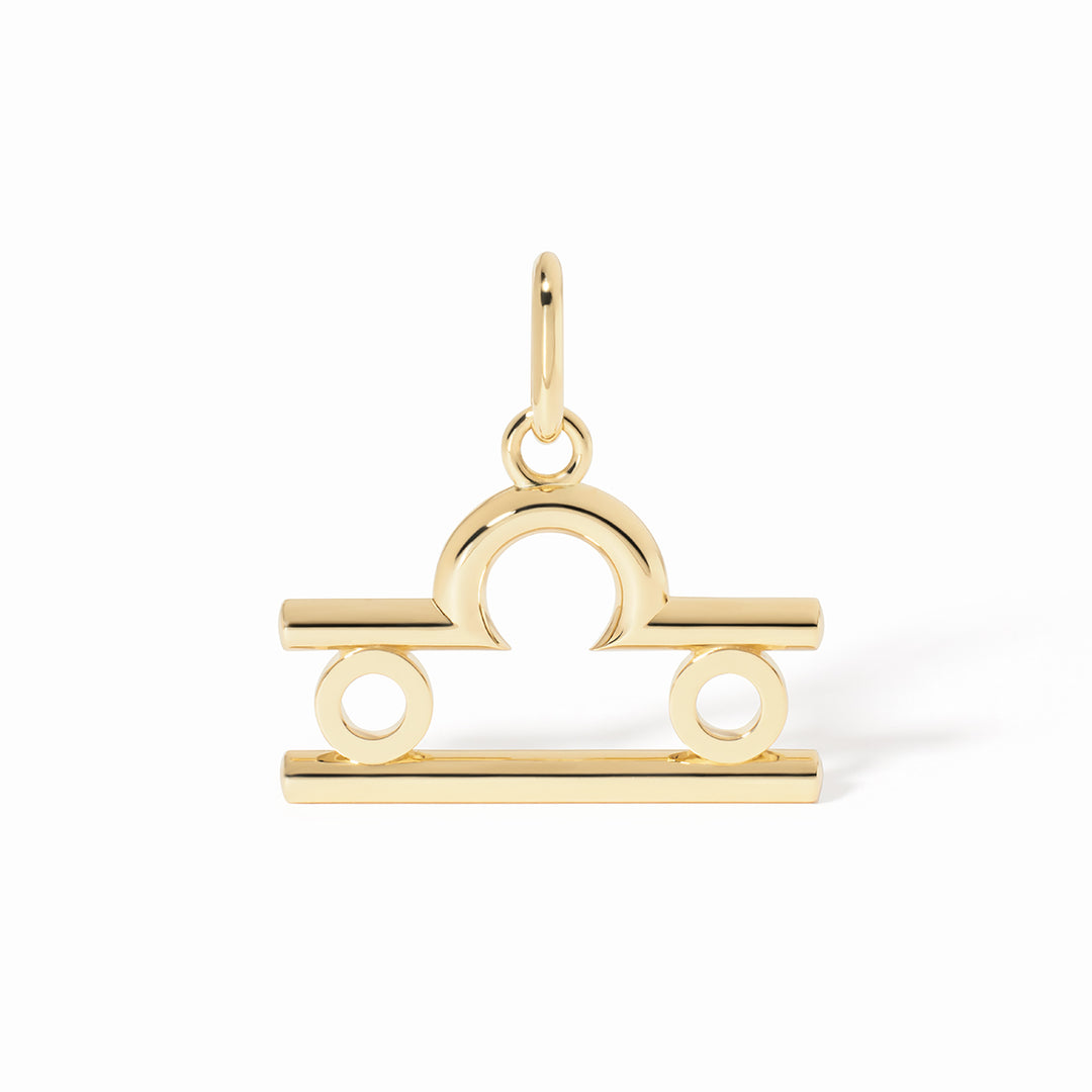 Pendentif dinh van Les Signes Balance grand modèle en or jaune 18k 789271