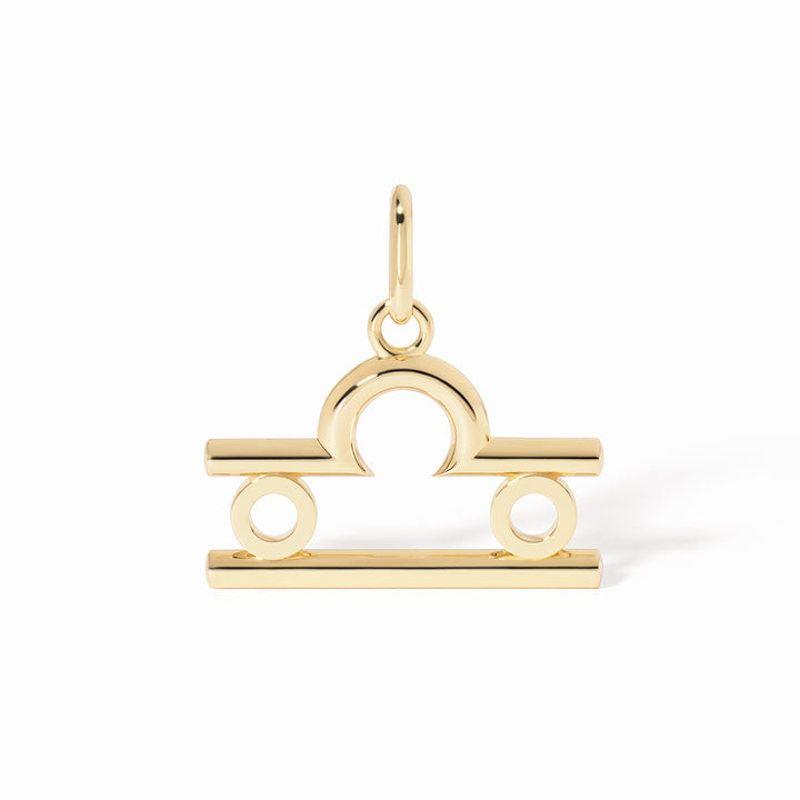 Pendentif dinh van Les Signes Balance grand modèle en or jaune 18k 789271