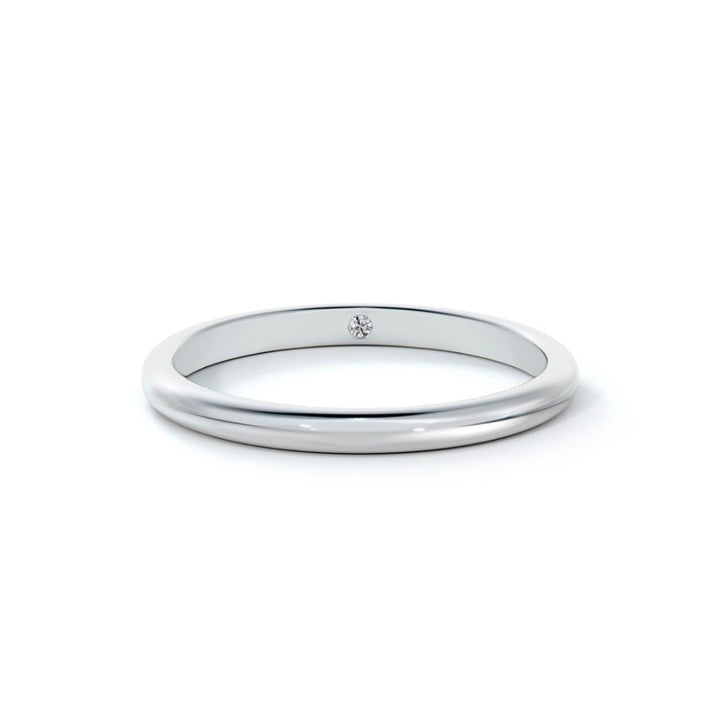 Bague de fiançailles en or blanc 18k