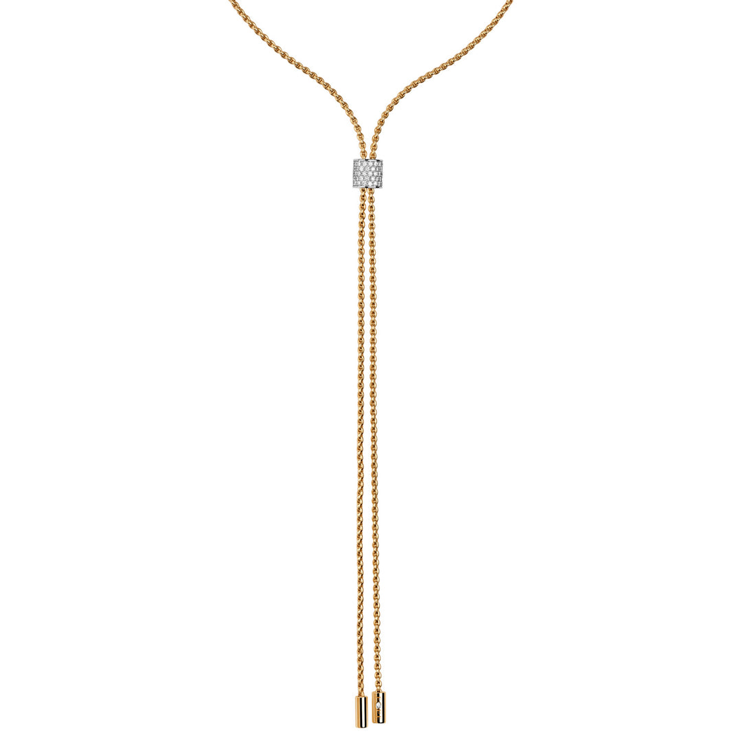 Fope ARIA necklace in 18k yellow gold and diamonds 89403CX_BB_G_GBX_070