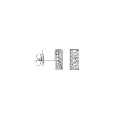Boucles d'oreilles FOPE Aria en or blanc 18k avec diamants 89403OX_PB_X_XBX_000