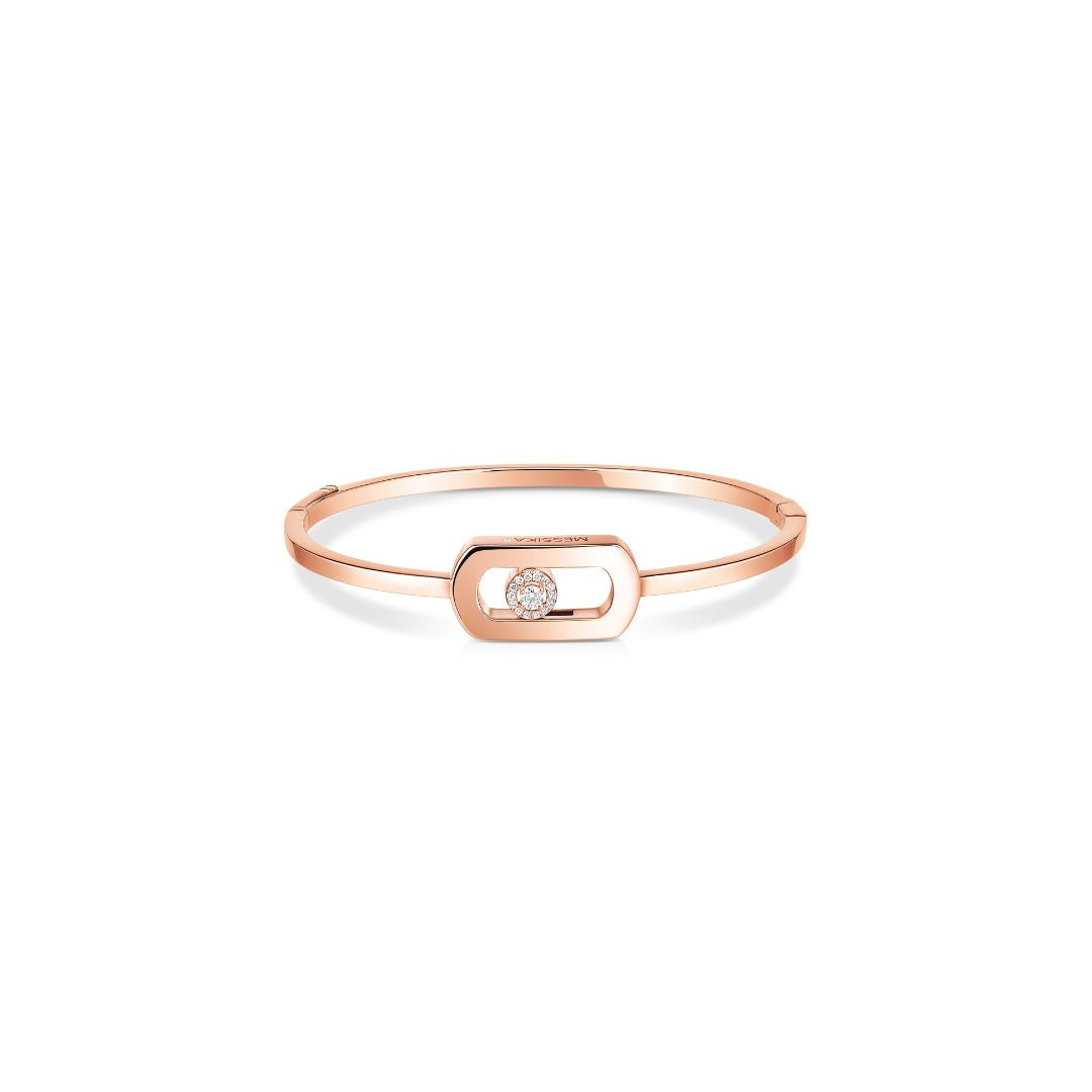Bracelet Messika Jonc So Move en or rose 18k et diamants 13757-PG