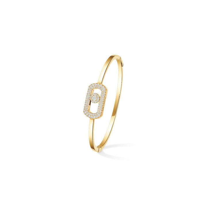 Bracelet Messika Jonc So Move Pavé en or jaune 18k et diamants 13428-YG