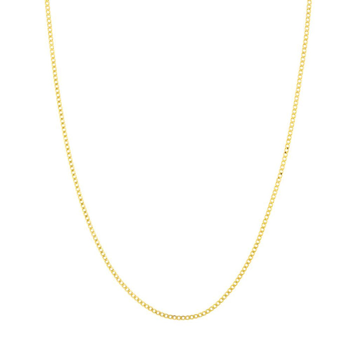 Chaîne en or jaune 18K style Gourmette 2 mm