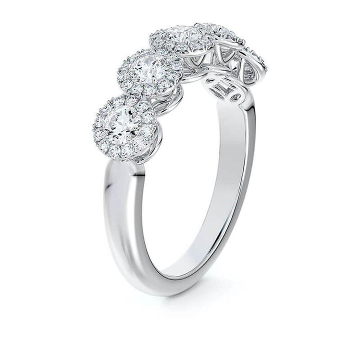 Bague anniversaire diamants