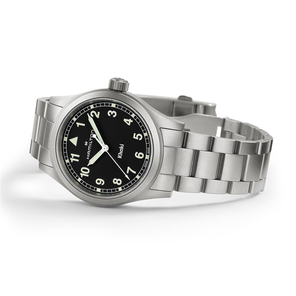 Montre Hamilton Khaki Field Quartz en acier inoxydable 38 mm H69401130