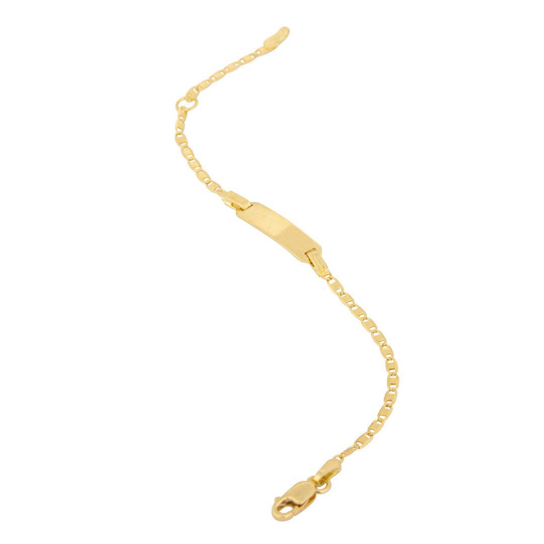 5mm Anchor style 18K yellow gold baby bracelet