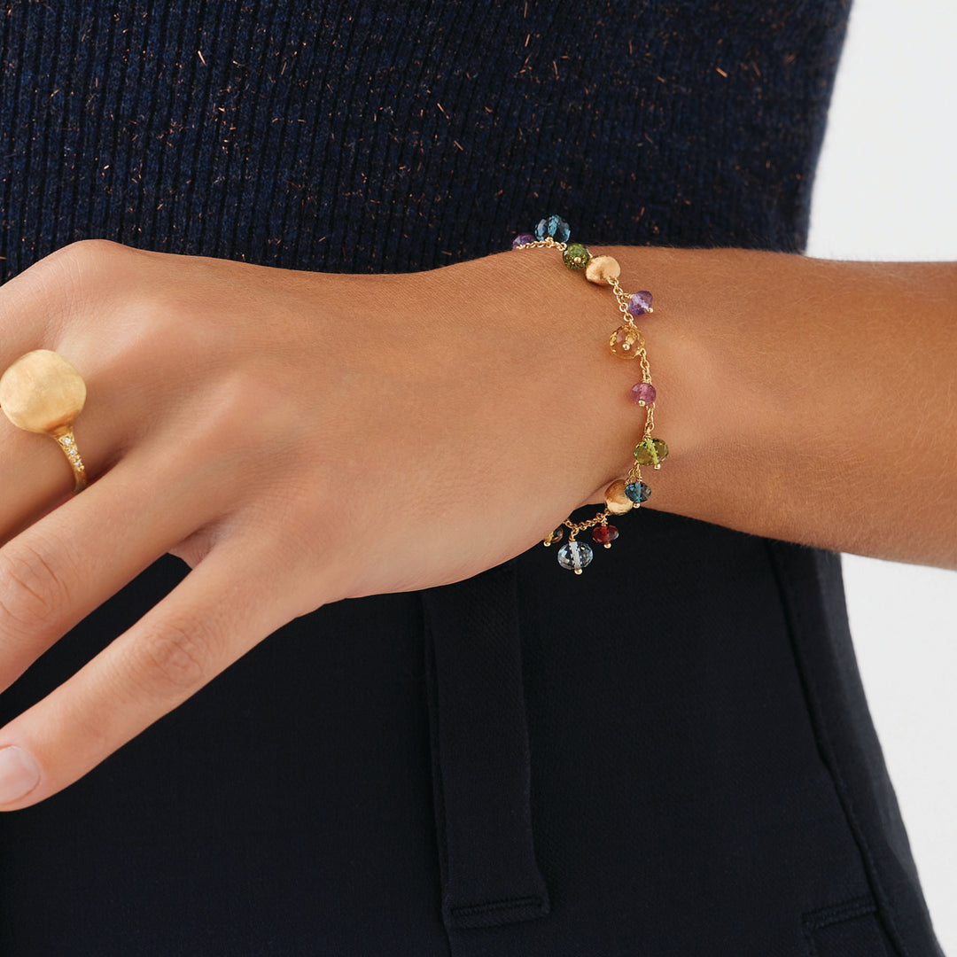 Bracelet Marco Bicego Africa Gemstones en or jaune 18k pierres multicolores BB2781_MIX02_Y_02